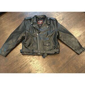 First leather apparel 3x mens genuine leather jacket gb4